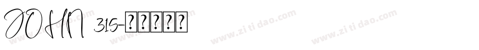 JOHN 315字体转换